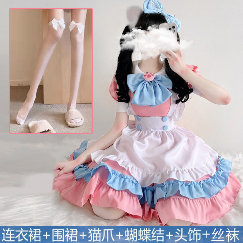 可爱女佣女仆装cos女装大佬lolita连衣裙二次元洛丽塔cosplay服装-图0