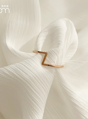 时尚个性高级感冷淡风18k玫瑰金