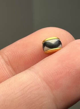 珠改虎牙小尺寸银镀金隔珠顶珠三通搭配星月猴头椰蒂DIY文玩配饰