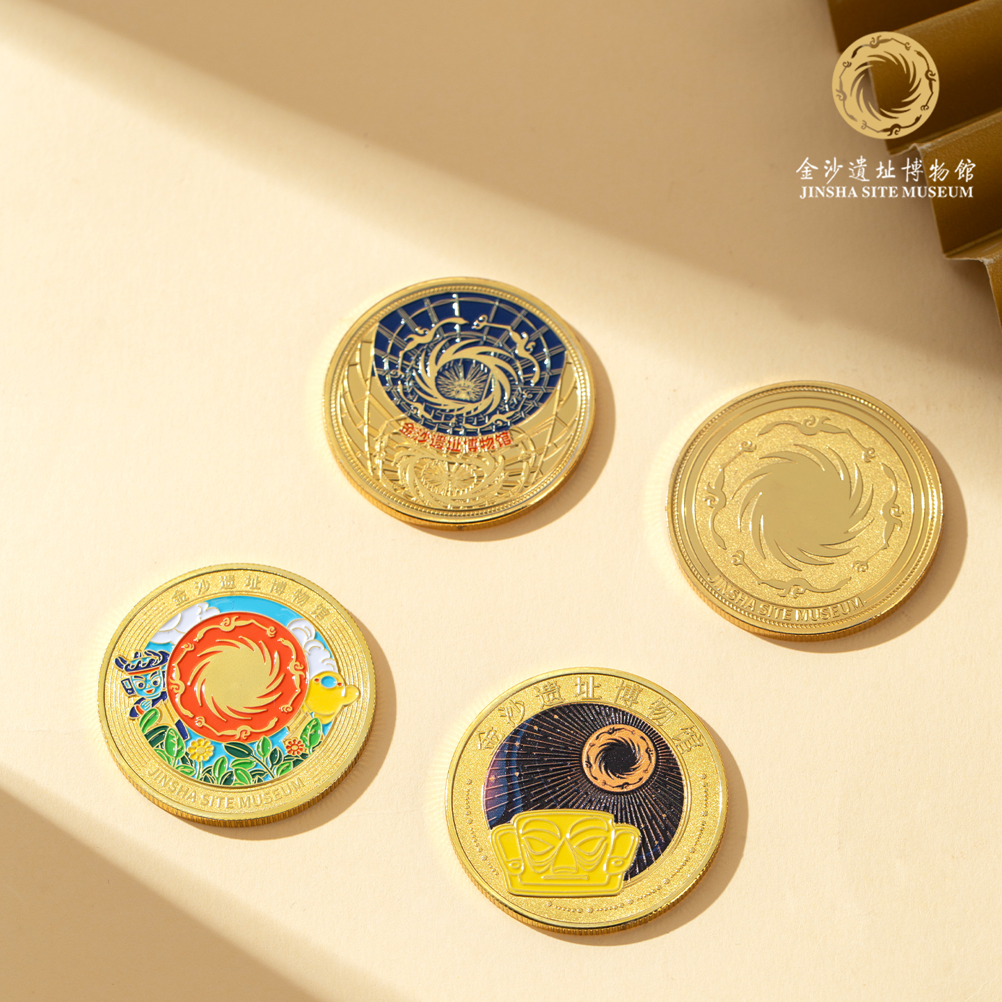 金沙博物馆文创纪念品周边太阳神鸟纪念币章节日礼物成都旅游周边 - 图0