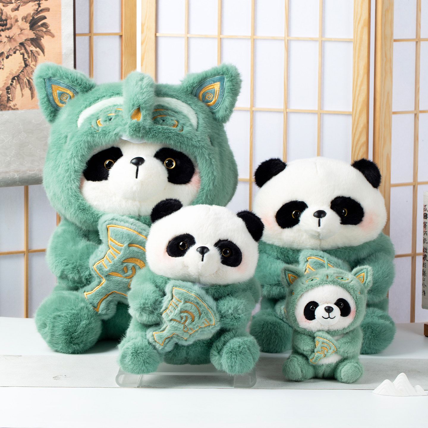 Sanxingdui Panda Doll Doll Children's Plush Toy Doll Chengdu Travel Souvenir Cultural and Creative Souvenir