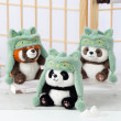 Sanxingdui Bronze Beast Hat Panda Doll Plush Toy Palm Treasure Doll Travel Souvenir Souvenir