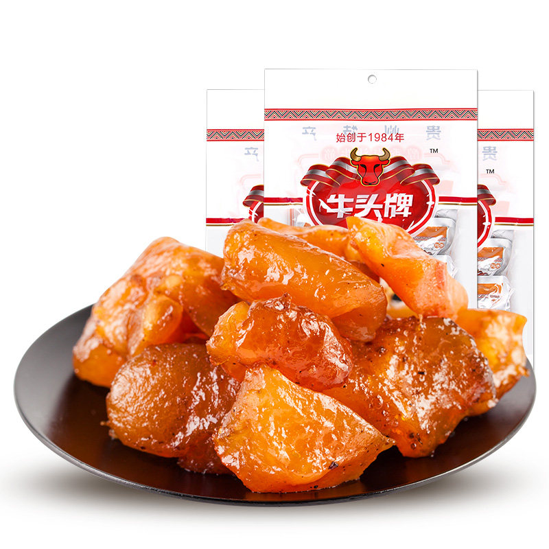 牛头牌卤汁牛筋112g*3袋牛肉干 牛头牌旗舰牛肉类