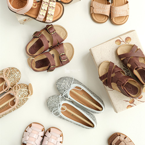 丹麦Bisgaard新款婴幼儿宝宝男女童夏季包头凉鞋牛筋底防滑皮鞋5Z - 图0