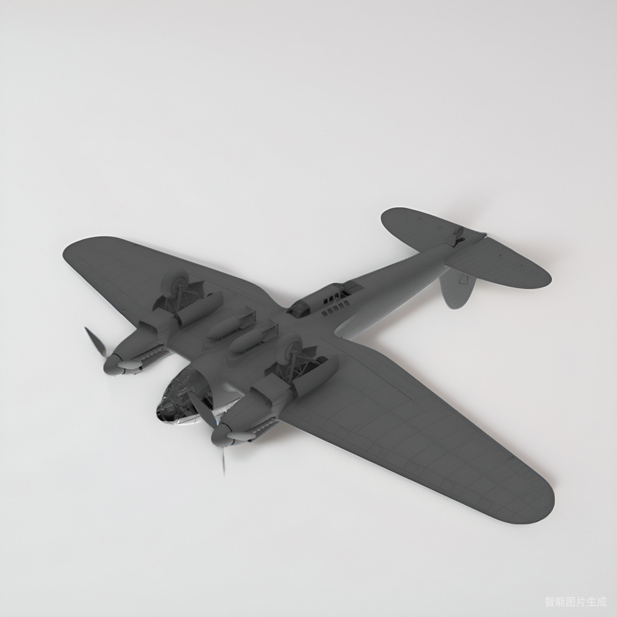 ICM48265二战德国空军亨克尔He 111H6轰炸机1/48塑料拼装飞机模型 - 图2