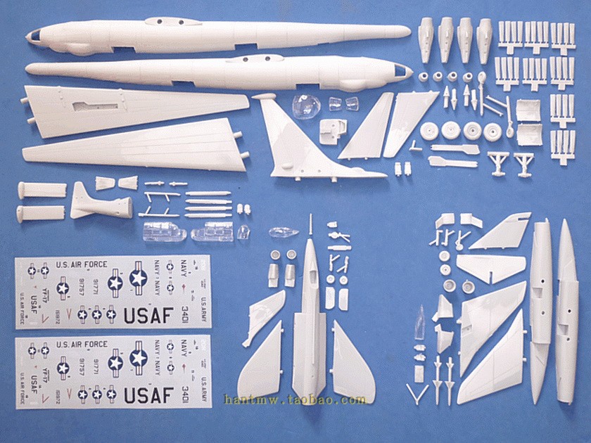 AA4055波音XB-55熊扬基轰炸机1/144树脂拼装模型另送3套飞机套件 - 图0