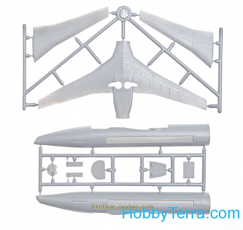 BPK14402庞巴迪CRJ200北美航空客机1/144塑料拼装飞机模型 - 图0