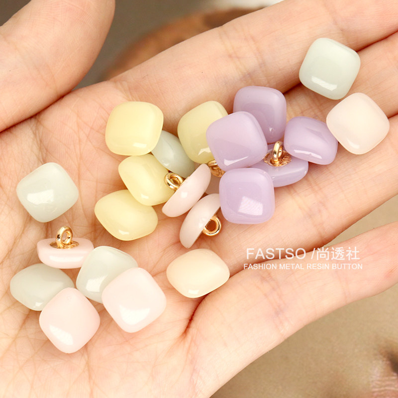 糖果色方形衬衫纽扣女高级感时尚针织毛衣扣子儿童衬衣宝宝衣服扣,淘宝优惠券,粉丝福利购,淘宝优惠卷