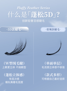 愿先生5D免胶假睫毛立体轻羽系