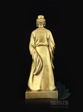 铜神医华佗神像摆件医圣华佗铜像