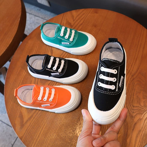 Детская парусиновая обувь, обувь для девочек, новые слипоны с леопардовым принтом весны и осени 2021 года, детская повседневная обувь