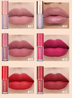 Makeup 12-color lip gloss set lipstick 彩妆12色唇彩套装 口红