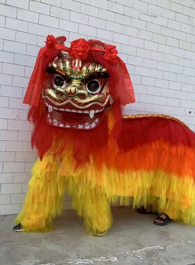 舞狮狮皮狮被北狮成人双人舞狮子舞狮道具的狮子头舞狮道具狮被