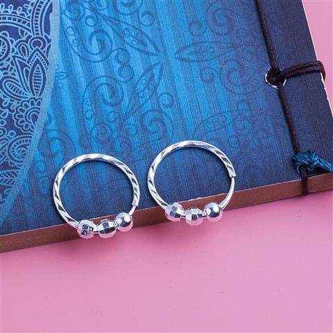 女士圆环纯银女耳环简约百搭银耳圈睡觉不用摘耳环坠圈圈饰防过敏,淘宝优惠券,粉丝福利购,淘宝优惠卷