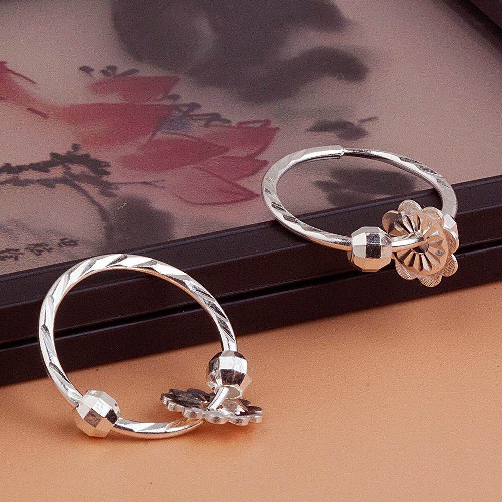 女士圆环纯银女耳环简约百搭银耳圈睡觉不用摘耳环坠圈圈饰防过敏,淘宝优惠券,粉丝福利购,淘宝优惠卷