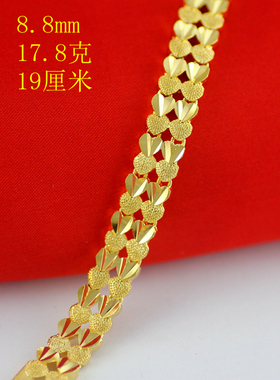 金满多网红龙骨链金色开口手镯