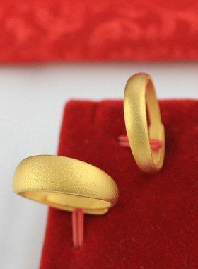 金满多男女情侣戒指简约大方时尚