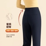 Костюм, штаны, свободный прямой крой, коллекция 2023, высокая талия, увеличенная толщина, по фигуре