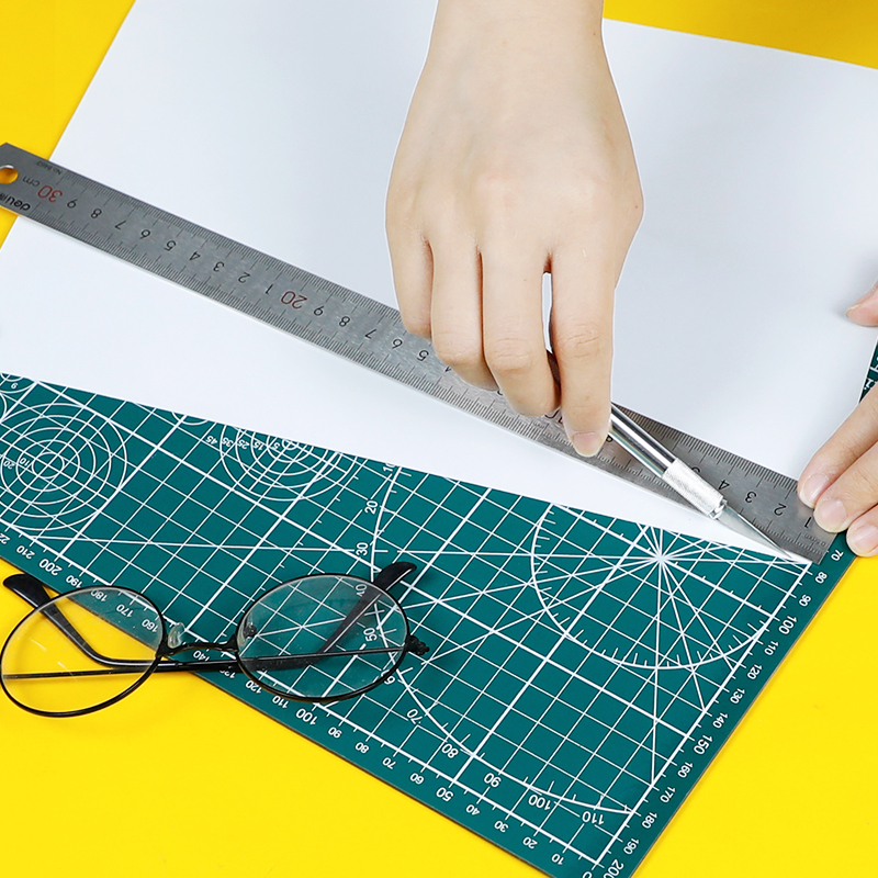 切割垫板a4硅胶软雕刻板儿童小学生手工裁纸美术桌面硬板刻刀刻板 - 图2