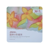 Пигментированная художественная акварель, профессиональный портативный комплект, 36 цветов, подходит для начинающих, ручная роспись