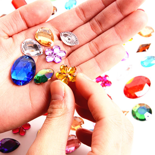 包邮diy手工亮片配件珠片珠光亮片异形彩色亚克力钻手工制作材料 - 图2