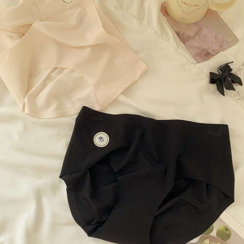 森日和叶冰丝加长裆无痕2026夏季新款内裤女3D蜜桃防夹臀三角裤 - 图0