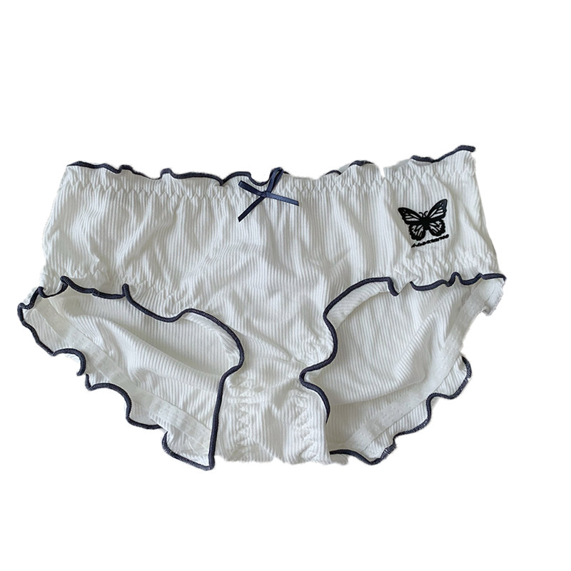 森日和叶立体蝴蝶纯欲日系甜美可爱2025新款内裤女中腰少女三角裤,淘宝优惠券,粉丝福利购,淘宝优惠卷