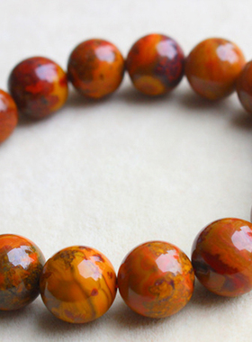 天然北票战国红手链女玛瑙手串