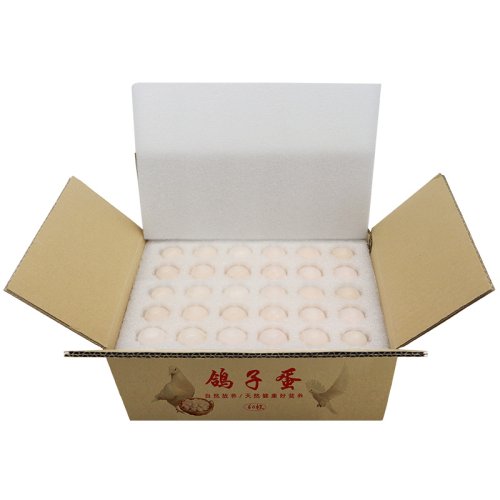 鸽子蛋包装盒30枚鸽蛋托防震防摔珍珠棉塑料快递专用礼盒运蛋神器 - 图3