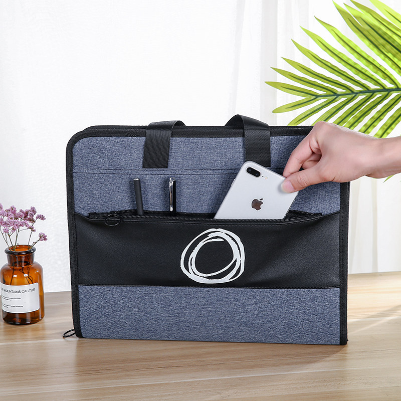 帆布风琴包多层文件夹学生用文件袋手提试卷袋收纳袋大容量插页资料册试卷收纳袋高中生卷子分类收纳整理神器,淘宝优惠券,粉丝福利购,淘宝优惠卷