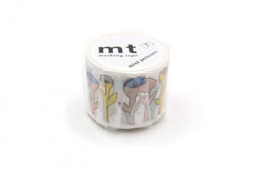 mt胶带 手帐和纸胶带 皆川明 手绘花MTMINA42 幅35mm×7m整卷 - 图1