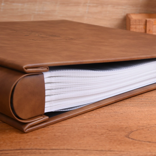 Кожаная большая способность 5 -инч 6 -инч смешанная версия домашнего фотоальбома фотоальболь