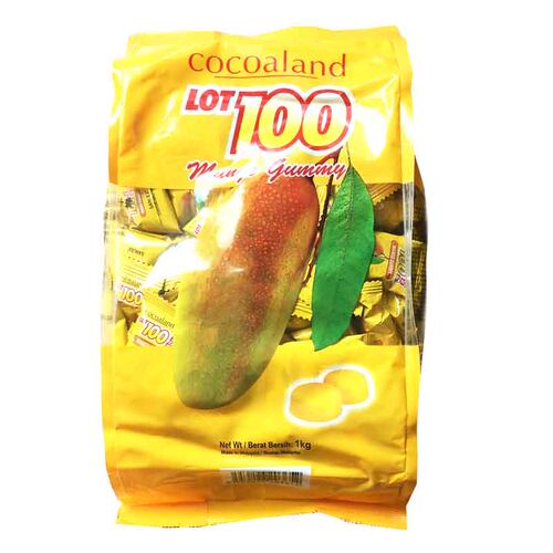 马来西亚LOT100一百分水果软糖什锦百份百芒果味糖喜糖1000g年货 - 图3