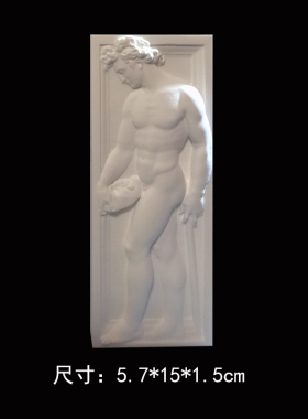 圣玛丽亚德尔菲奥雷教堂大卫石膏浮雕装饰桌面扩香北欧风艺术浮雕