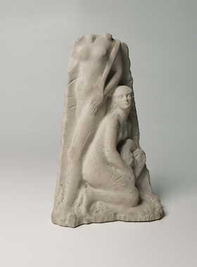 保护正义水泥混凝土鱼缸造景创意装饰桌面摆件沉水造景