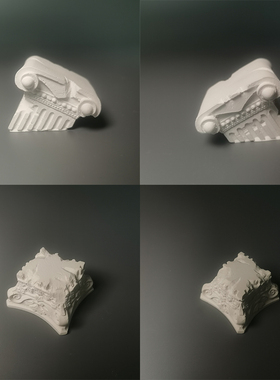 ins风破损罗马柱摆件欧美风装饰品石膏雕像拍照摄影背景装饰品