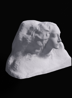 现代基亚罗雕塑石膏浮雕艺术桌面高颜值北欧装饰品摆件ins风