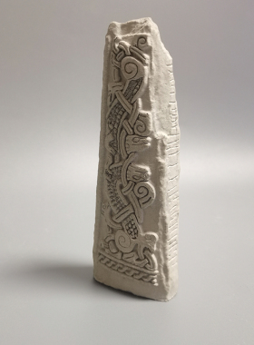 建筑废墟曼克斯十字水泥混凝土鱼缸造景创意装饰水泥布景桌面摆件