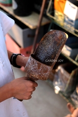 Лопата 爱上花园|园艺用品 铁艺做旧装饰道具 生锈的铁皮小铲子花铲铁铲