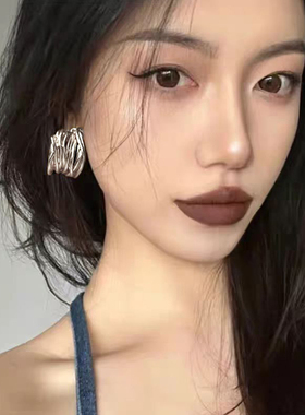999纯银针C型耳钉女轻奢高级感
