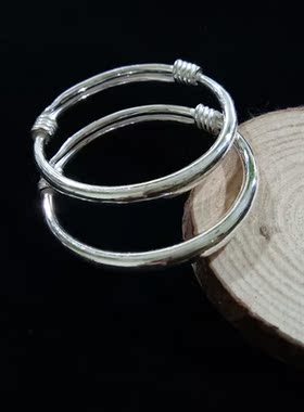 银饰来料加工定制纯银手镯纯银手镯纯银手镯纯银手镯纯银手镯