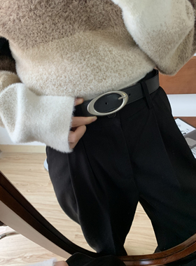 男女做旧牛皮潮流长腰带皮带