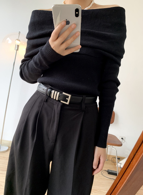 男女银扣头层牛皮欧美ins风皮带