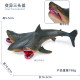 Simulated marine life model mutant three-headed shark toy shark model children's birthday gift ornaments collection