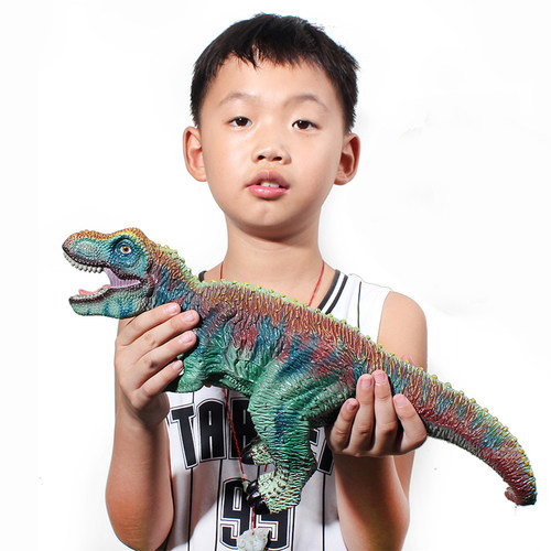 仿真恐龙模型中号软胶霸王龙 三角龙会叫有声音3-6岁男孩儿童玩具 - 图3