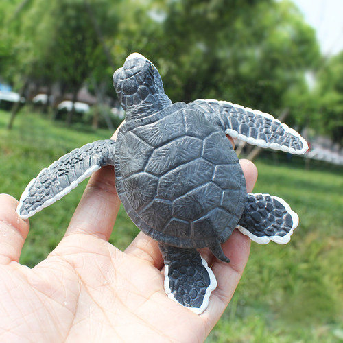 仿真海洋生物动物巴西龟模型海龟甲鱼棱皮龟鳖塑料男孩儿童玩具 - 图1