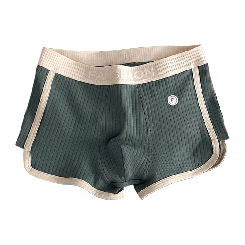 男士内裤透气高级平角裤中腰宽松版抗菌棉质四角裤青年男生短裤头,淘宝优惠券,粉丝福利购,淘宝优惠卷