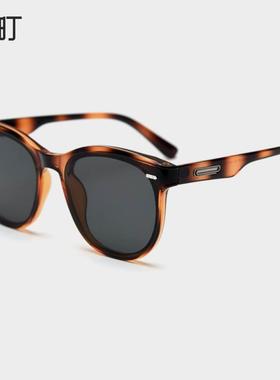 韩版圆形经典款黑色太阳