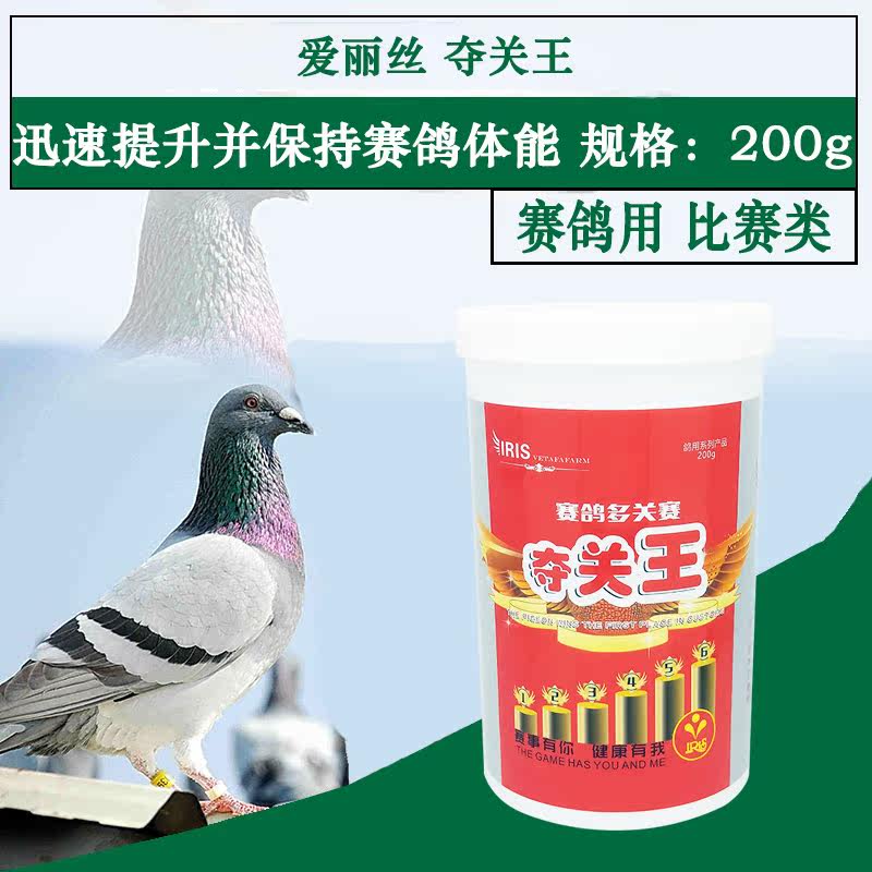 爱丽丝信鸽比赛产品 夺关王 赛鸽比赛多关赛提速200g 罐