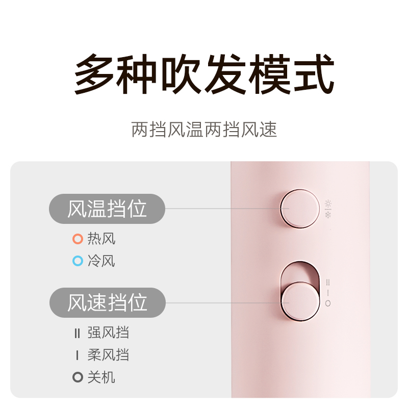 小米米家负离子护发电吹风机恒温速干风筒家用 H101 H300 H501SE-图2